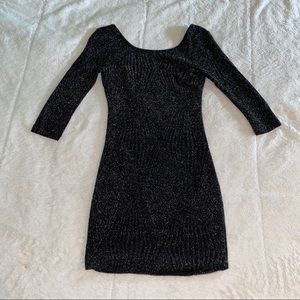Sparkling Black Bodycon Dress